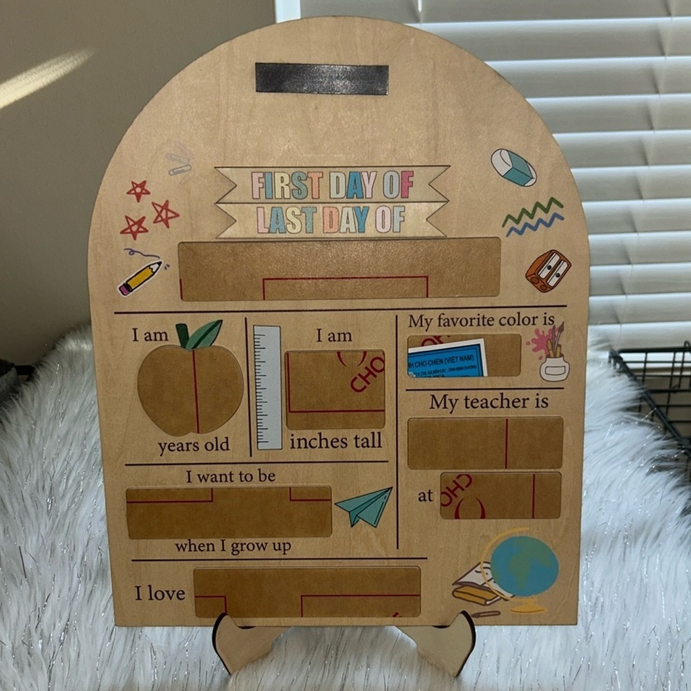 First and Last Day of School Reusable Sign